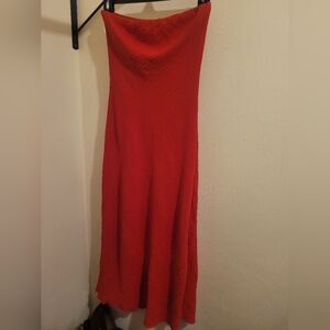 See You Monday Red Maxi Skirt